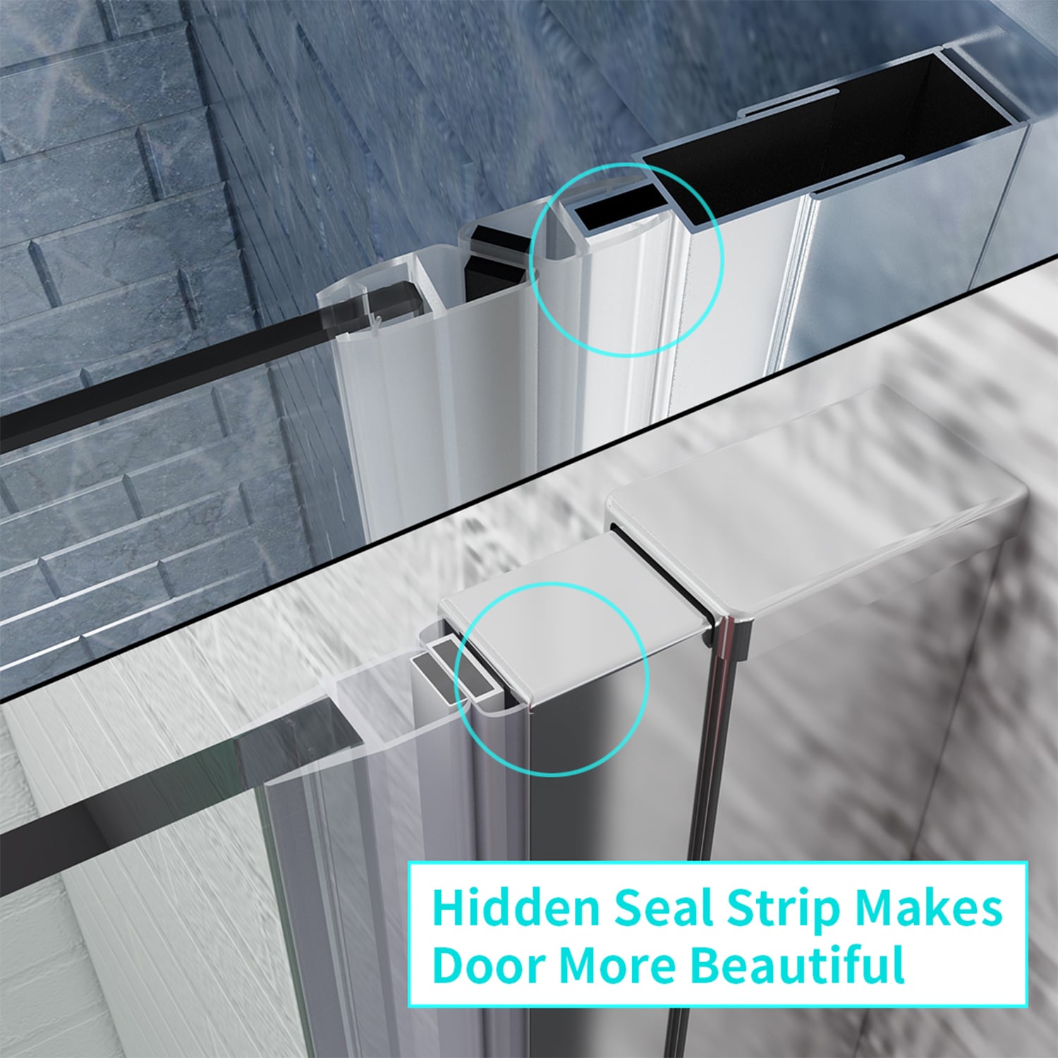 Water-Repellent Coating Shower Doors at