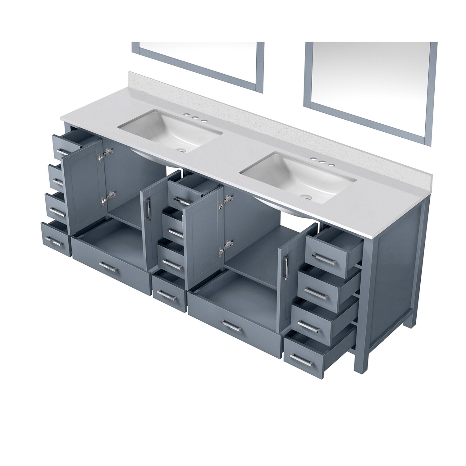 Lexora LJ342284DBWQM34 Bath-Vanity-Combo - View #3