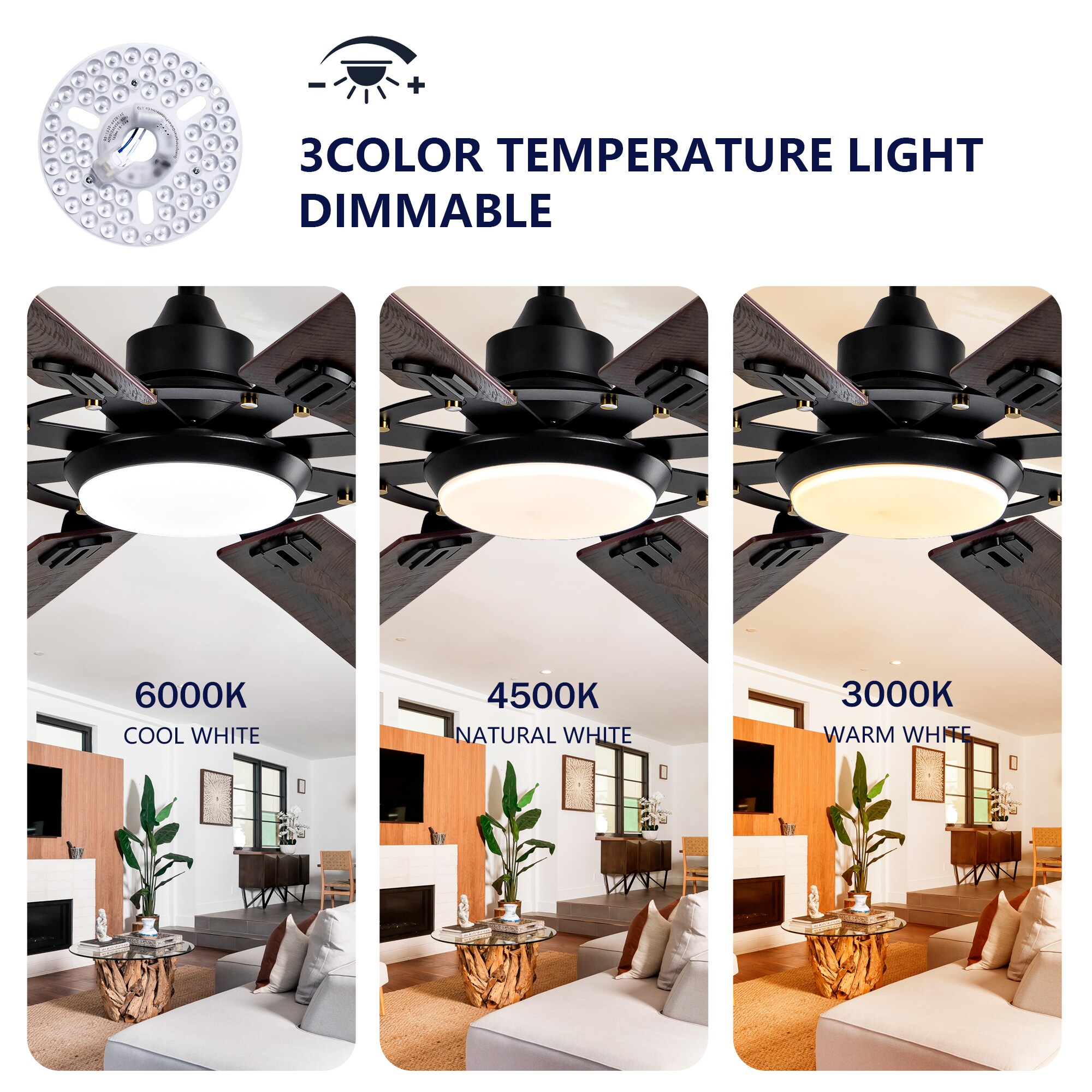 Gleam Flare GF-GG-72K009SMBR Ceiling-Fans - View #3