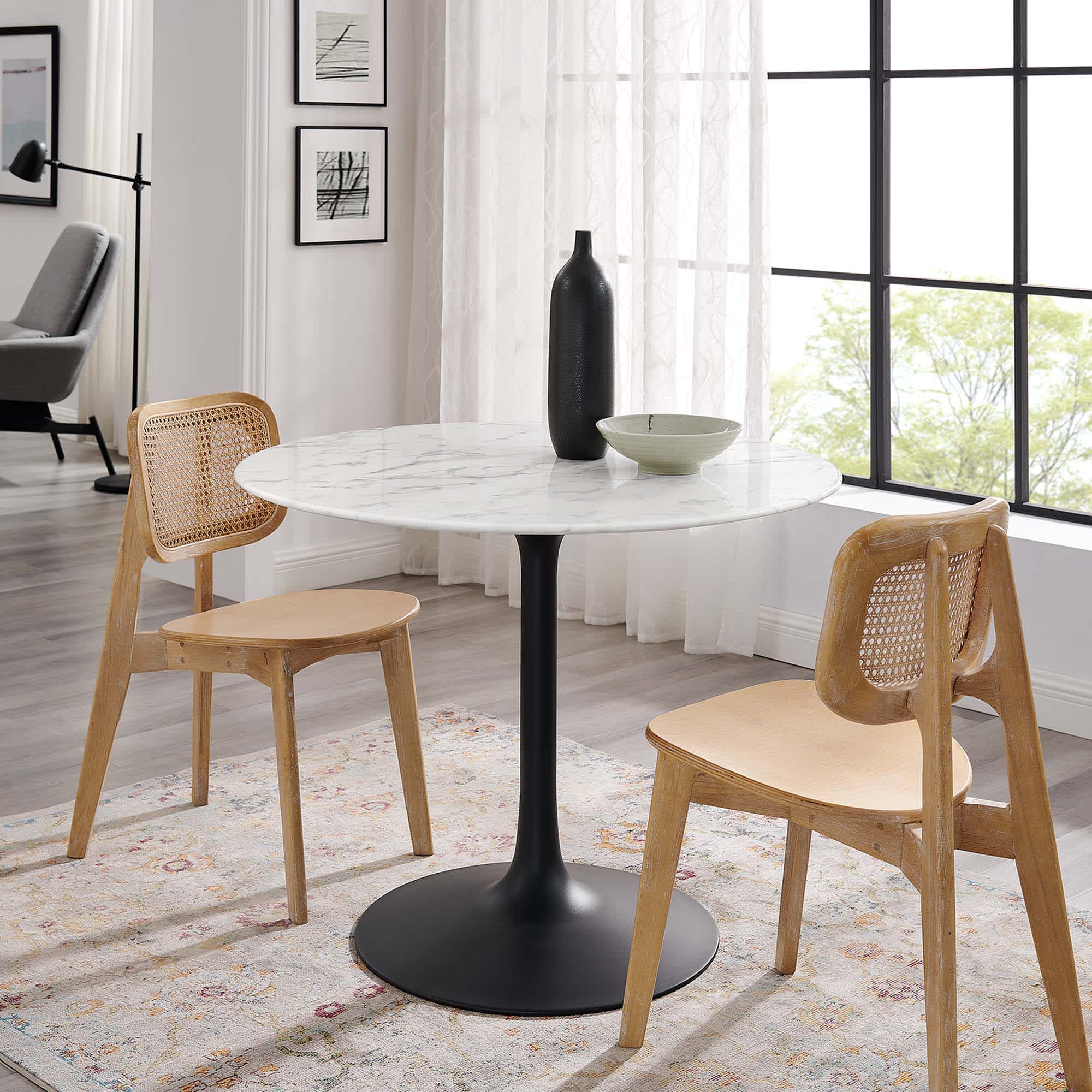 Modway EEI-3526-BLK-WHI Dining-Tables - View #7