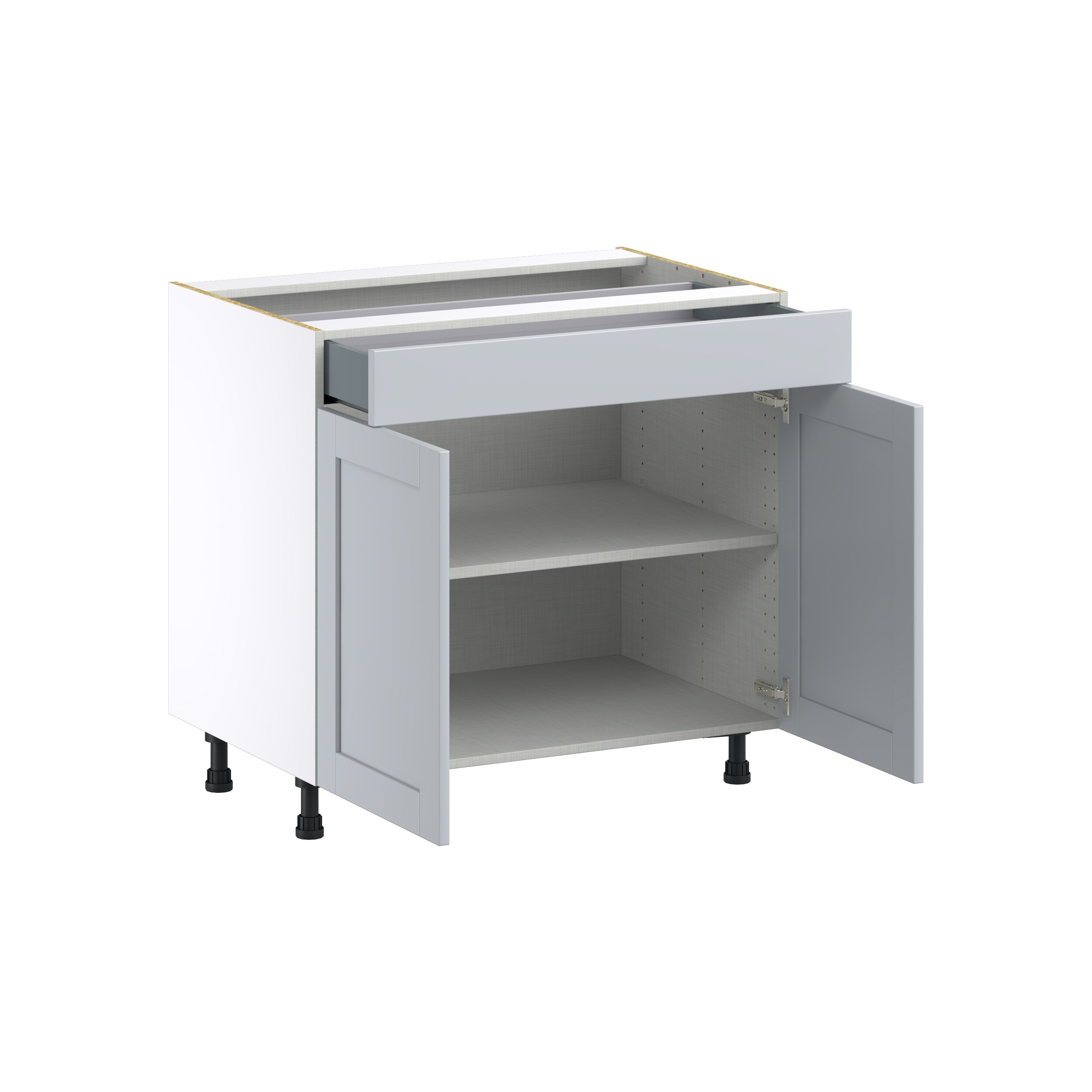 Hugo&Borg Charlesberg 36-in W x 34.5-in H x 24-in D Gray 1-Drawer Base ...