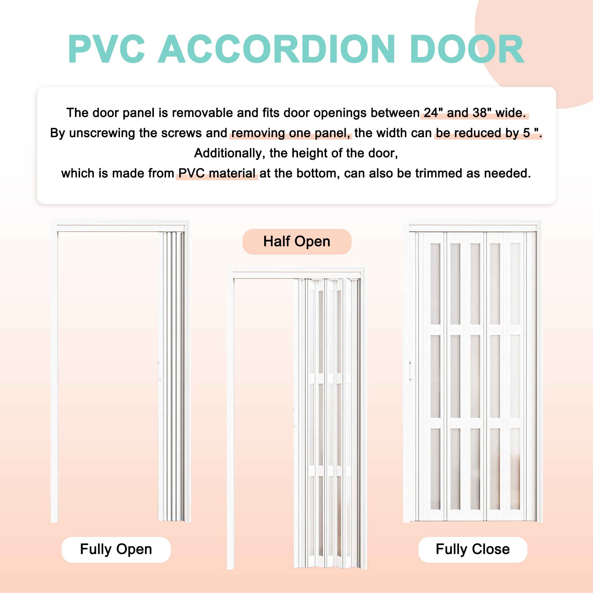 JUJUBON IN-ADFD006-OAK-DUAL Accordion-Doors - View #5