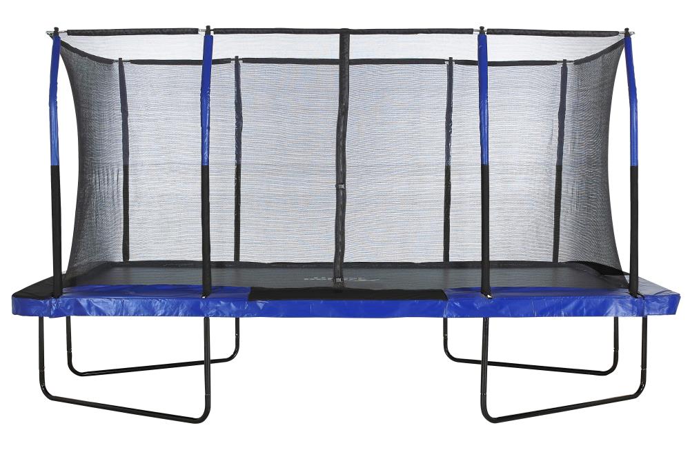 UpperBounce Trampoline 8-ft Rectangle Backyard in Blue in the