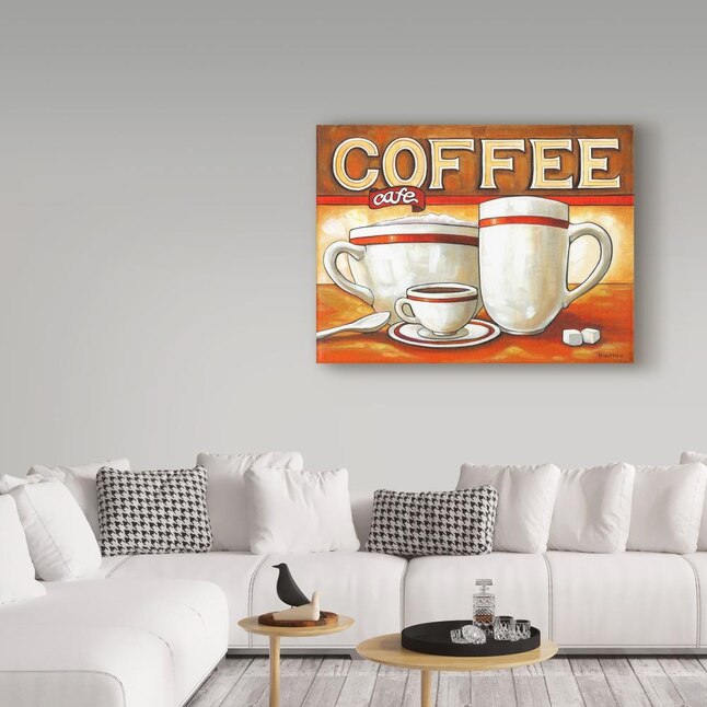 Trademark Fine Art 'Coffee Cafe' Canvas Art by Cathy Horvath-Buchanan