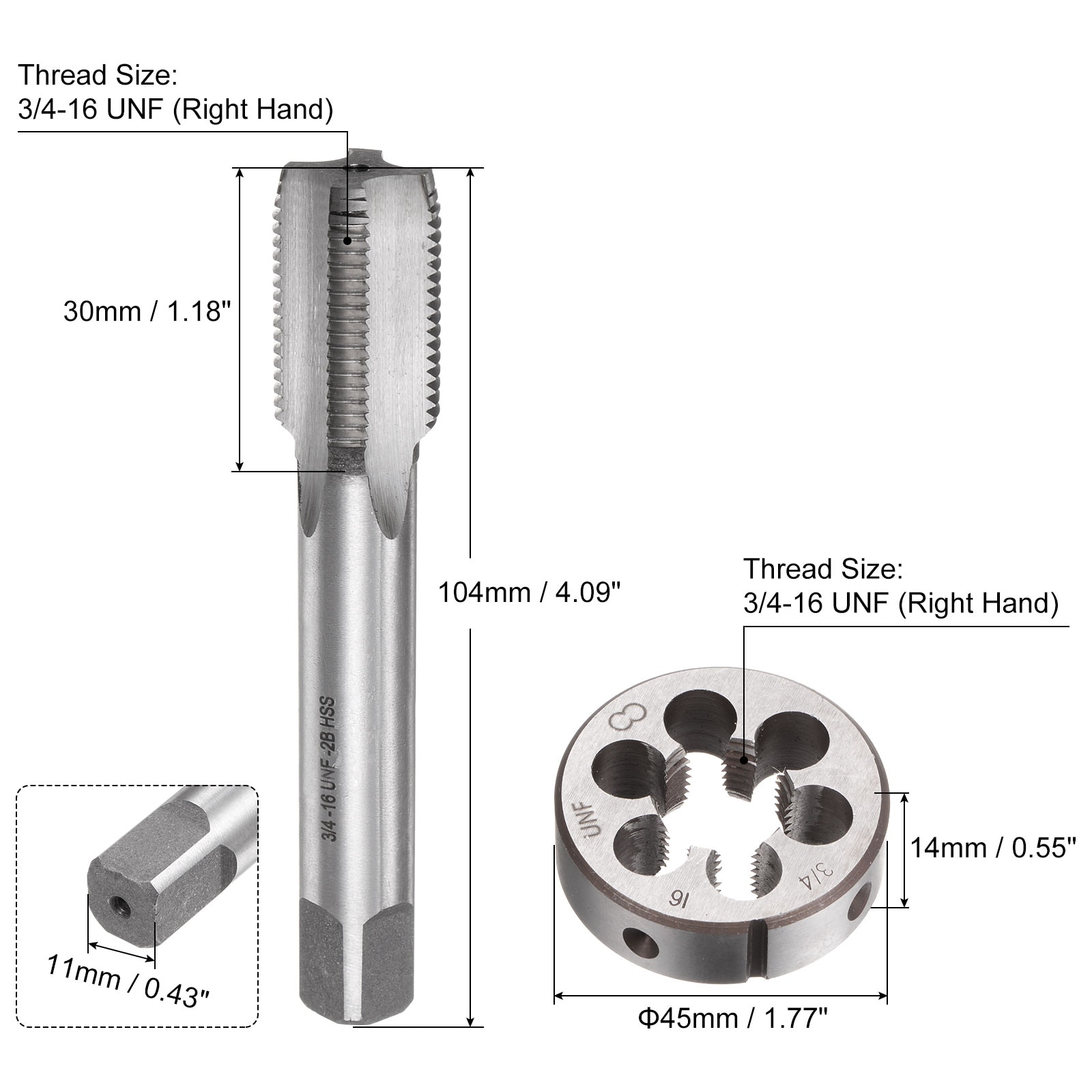 Unique Bargains S25092400UX5377 Taps-Dies-Sets - View #2