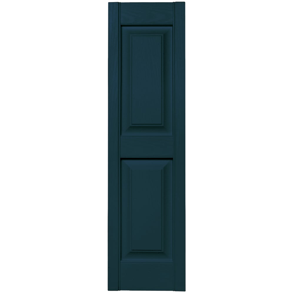 Vantage V4711243166 12-in W x 42.875-in H Indigo Blue Raised panel Exterior Shutters ( 1 -Pack )