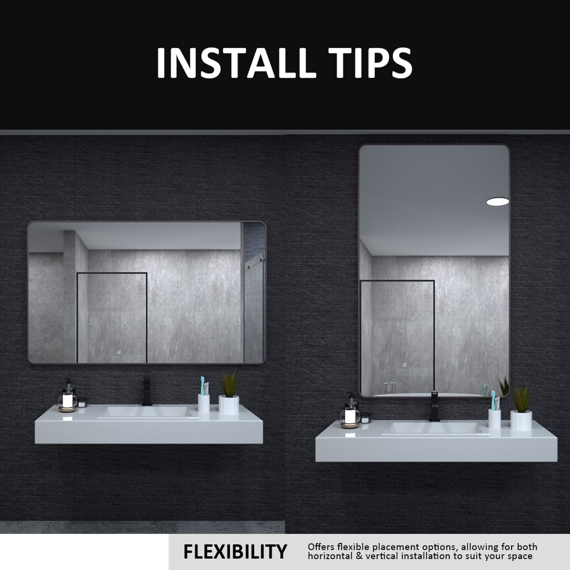 ExBrite FUBM6036ORB Framed-Bath-Mirrors - View #6