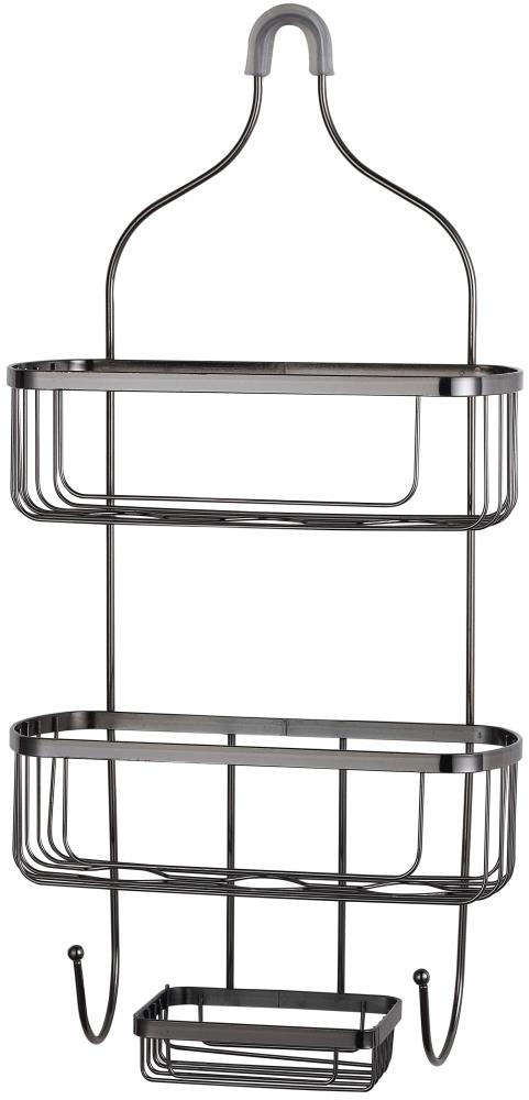 Home Basics Clear Plastic 2-Shelf Hanging Shower Caddy 10.45-in x 8.42-in x  7.37-in in the Bathtub & Shower Caddies department at