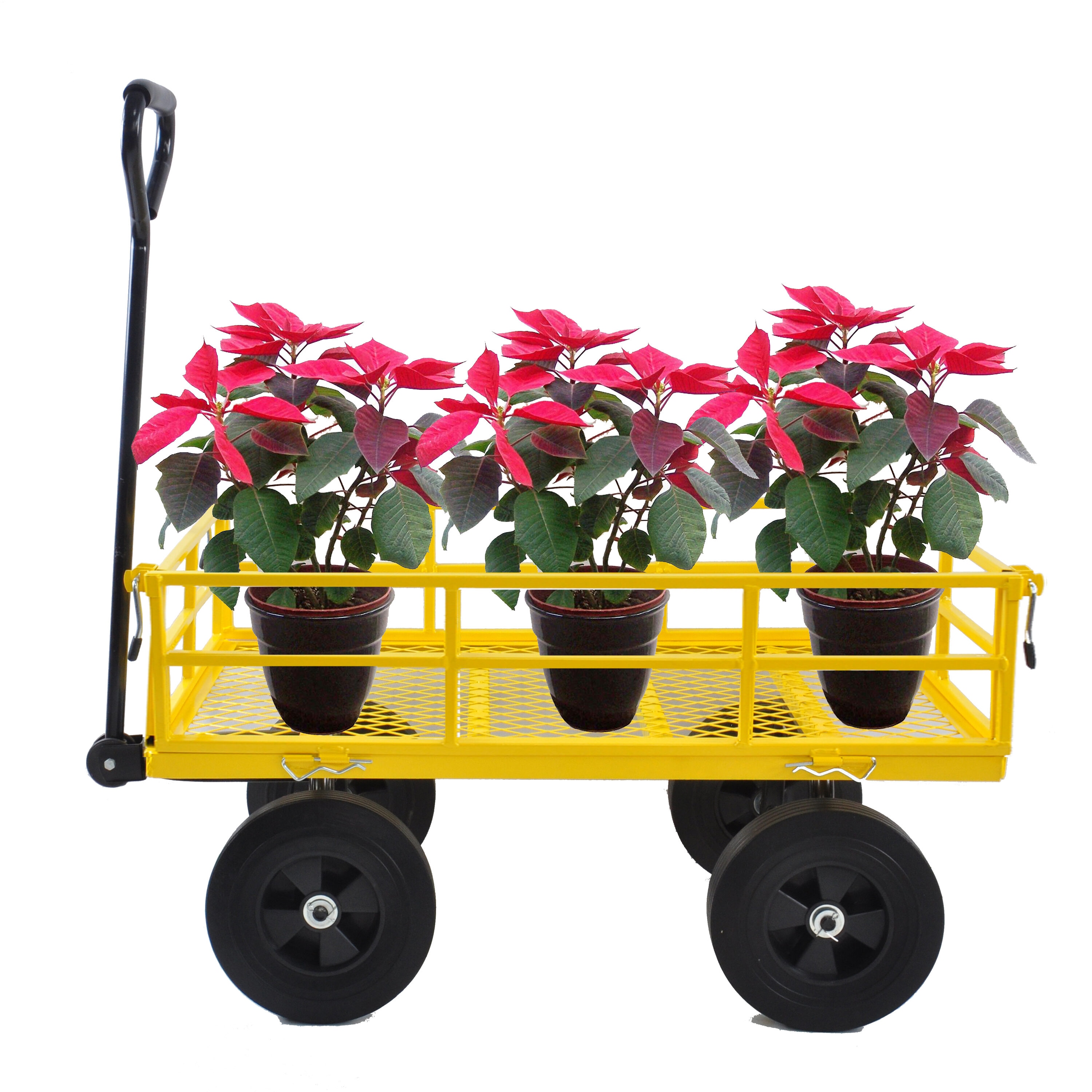 AHIOU HOME ZAAHG-43596C Carolyn 3.53-cu ft Steel Folding Yard Cart