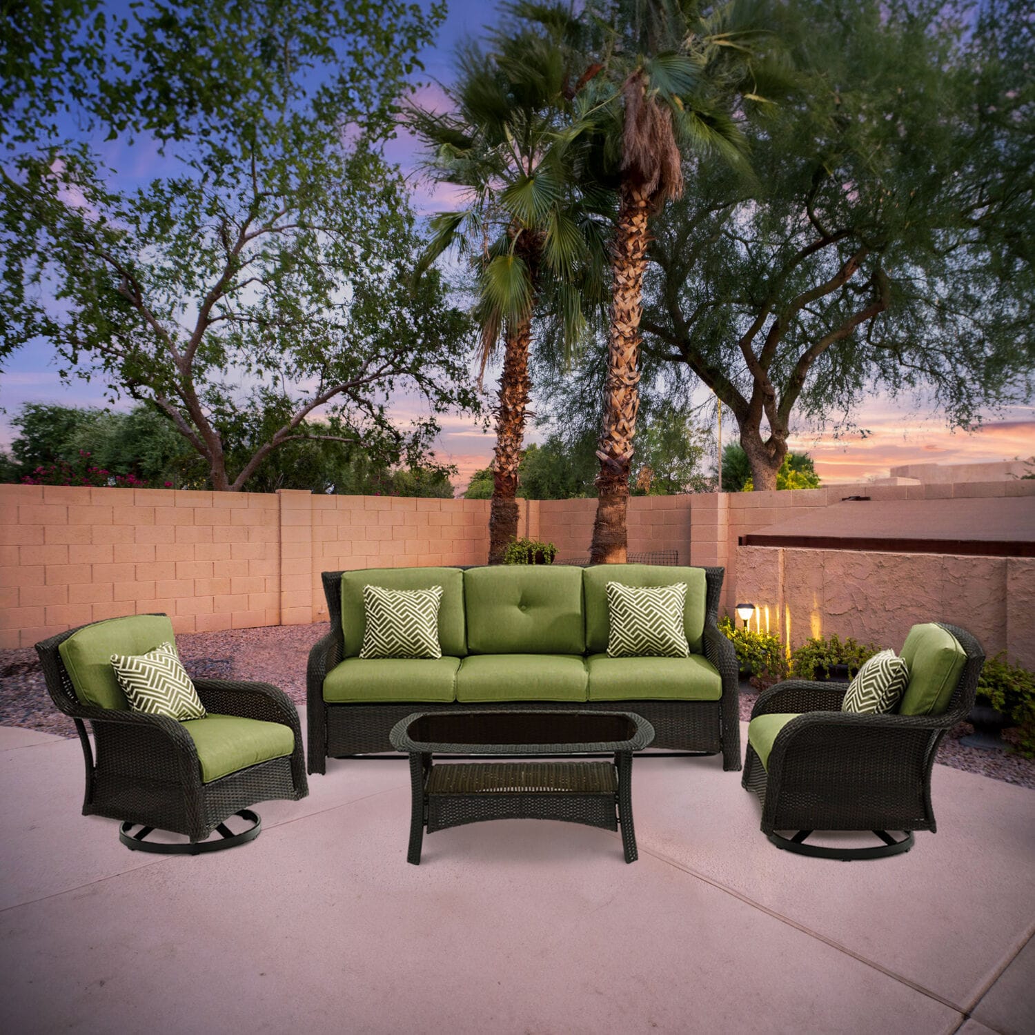 Hanover STRATH4PCSW-S-GRN Patio-Conversation-Sets - View #12