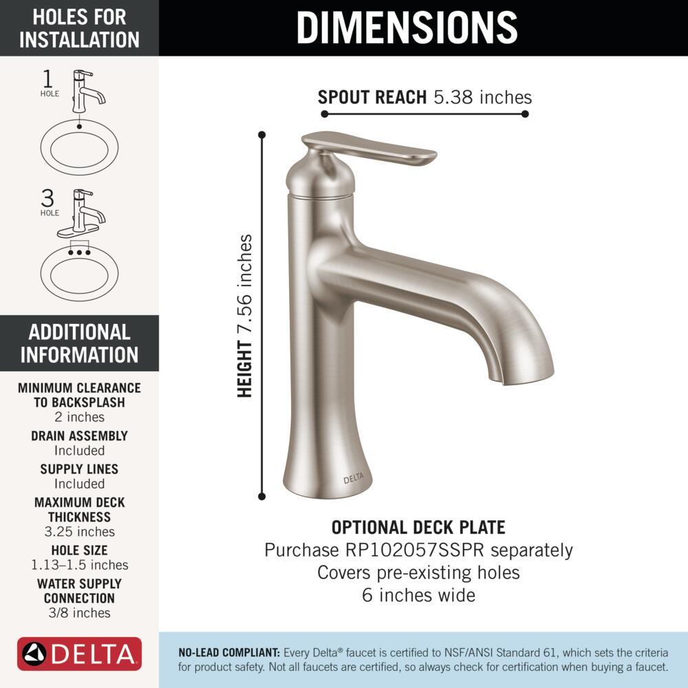Delta 545-SS-PR-DST Lavatory-Faucets - View #5
