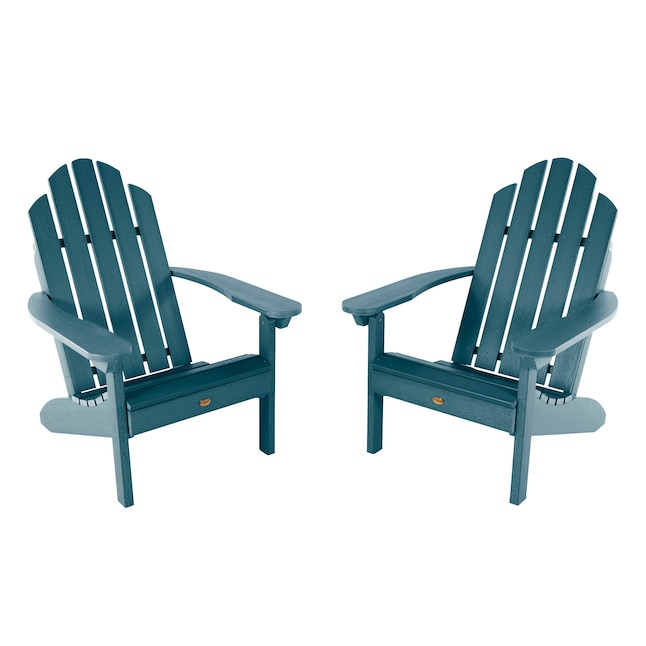 Highwood Adirondack Set Of 2 Nantucket, Blue Resin Adirondack Chairs Canada