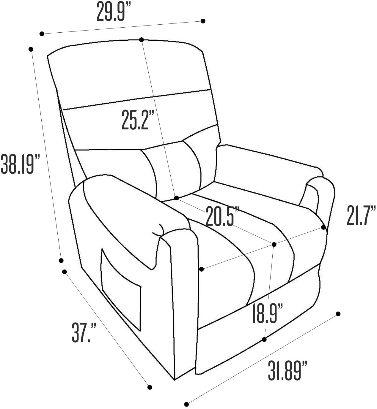CASAINC L6484A51-D078 recliners - View #3