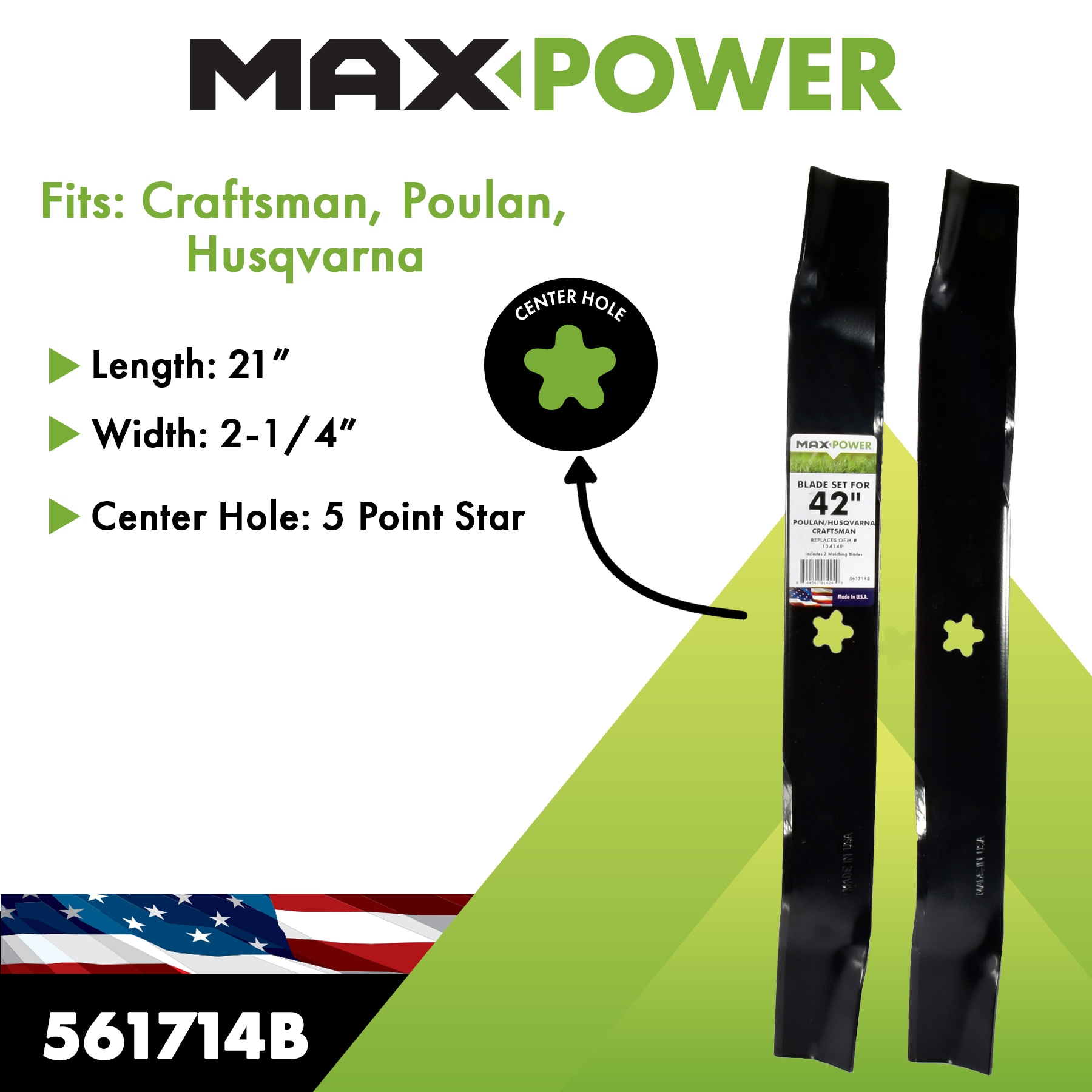 MaxPower 561714B Ope-Mower-Blades - View #2