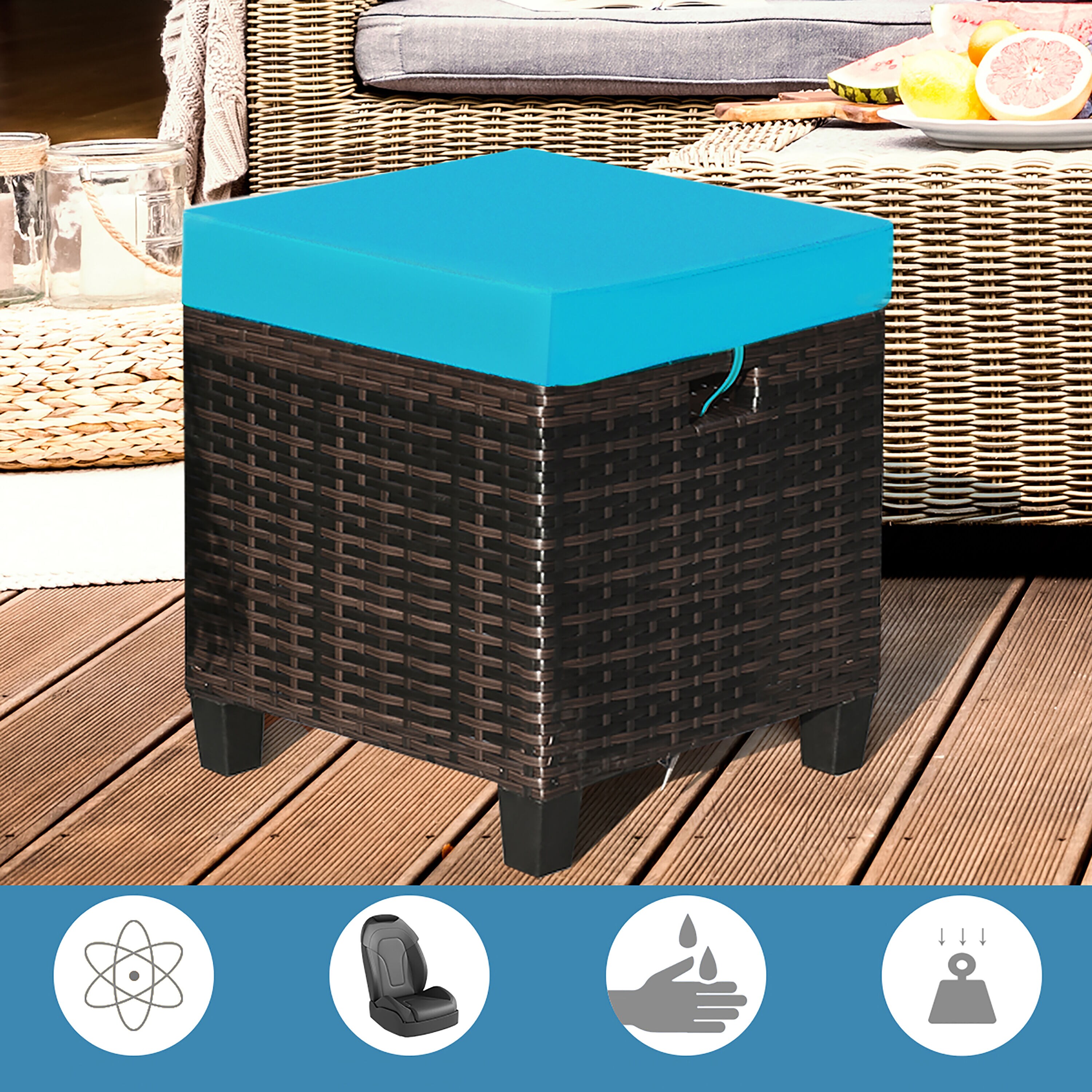 Costway HW63237TU Stools-Ottomans - View #5