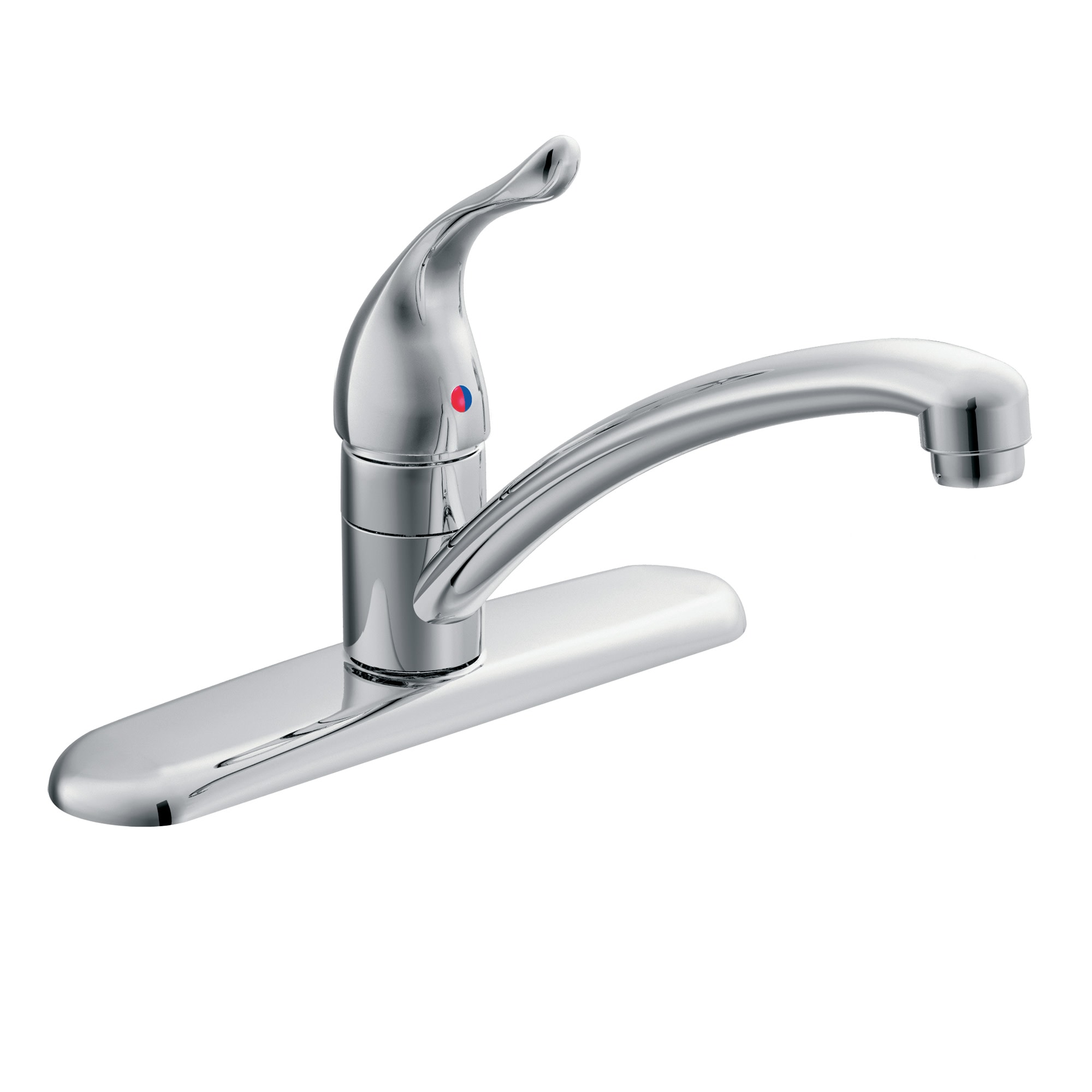 Moen 67425 Chateau Chrome Single Handle Deck-mount Kitchen Faucet ( Deck Plate Included )