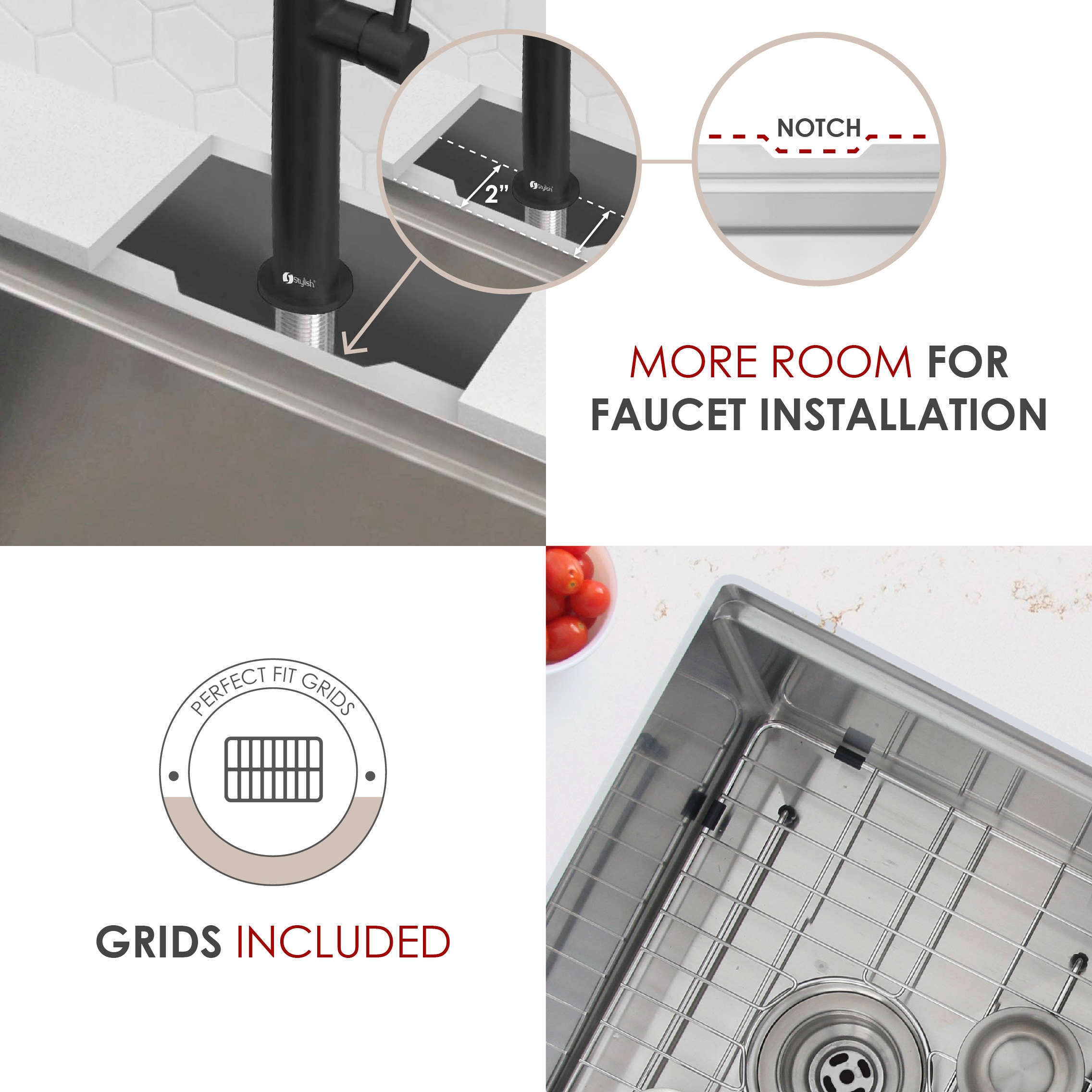 Stylish S-625WK Kitchen-Sinks - View #8