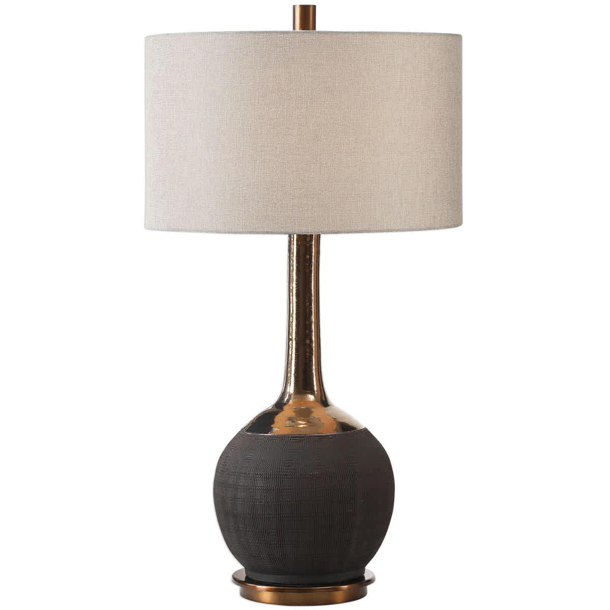 Uttermost 1195581 27779 Arnav Table Lamp Textured Black