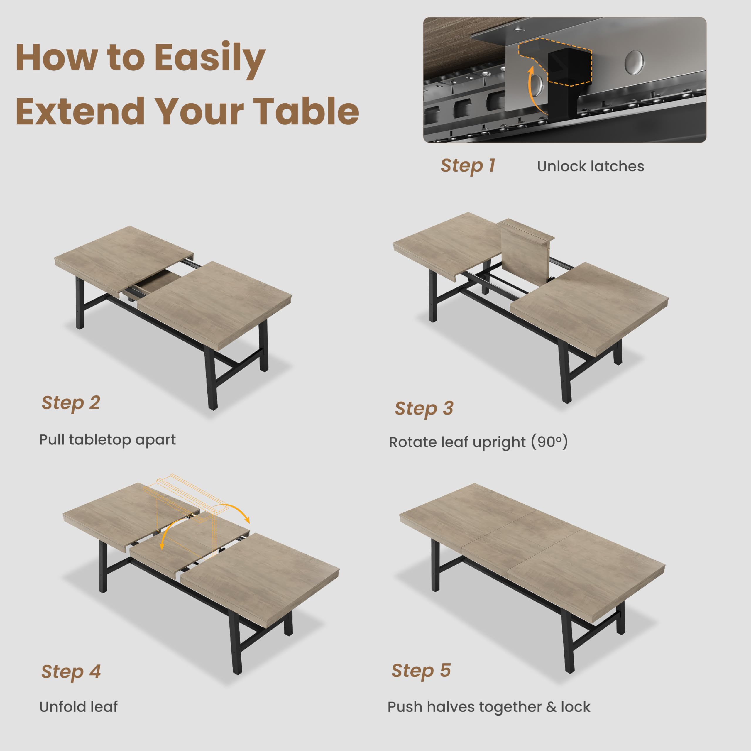 GarveeLife 91CBLFUUM1SOD Dining-Tables - View #7