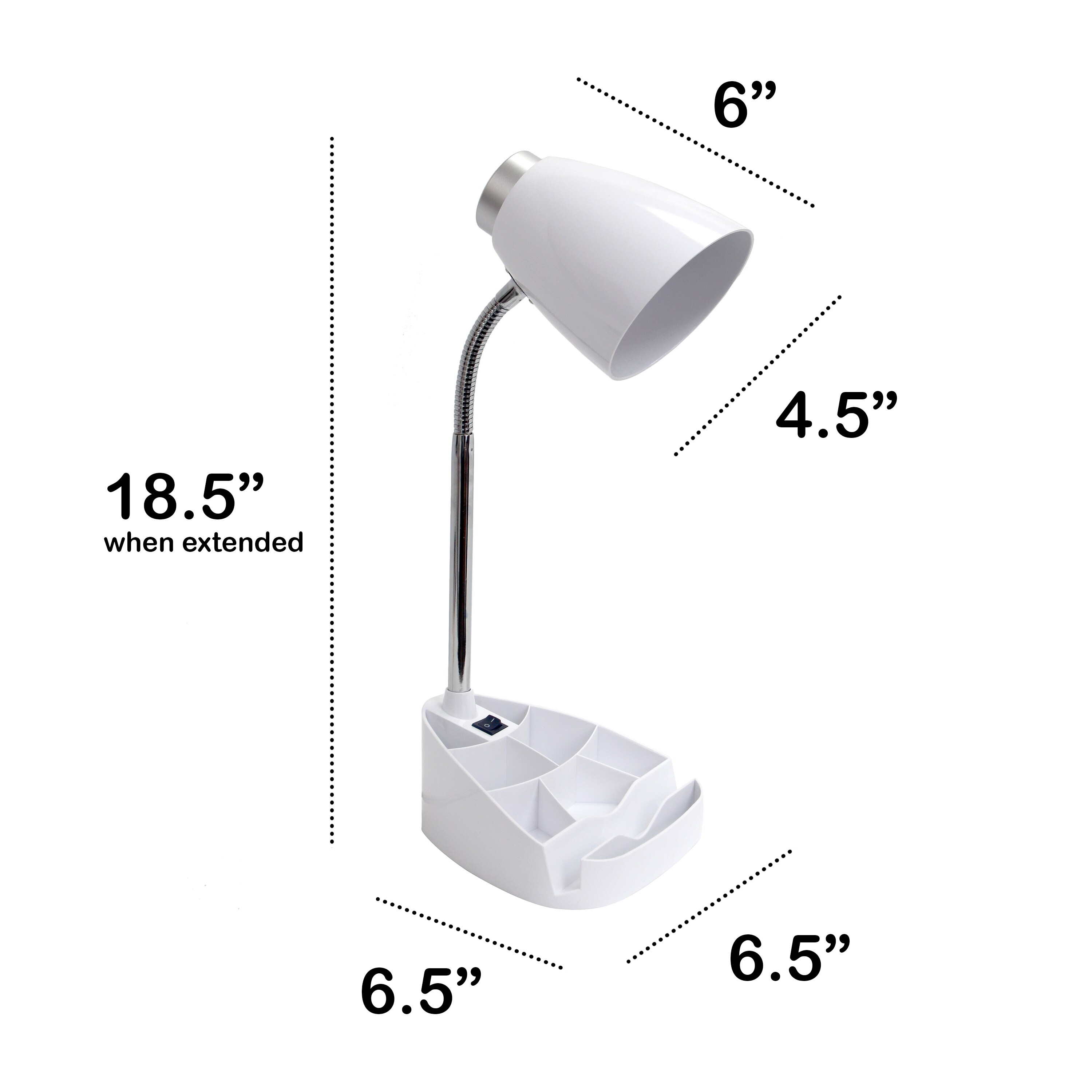 Creekwood Home CWD-1001-WH Desk-Table-Lamps - View #3