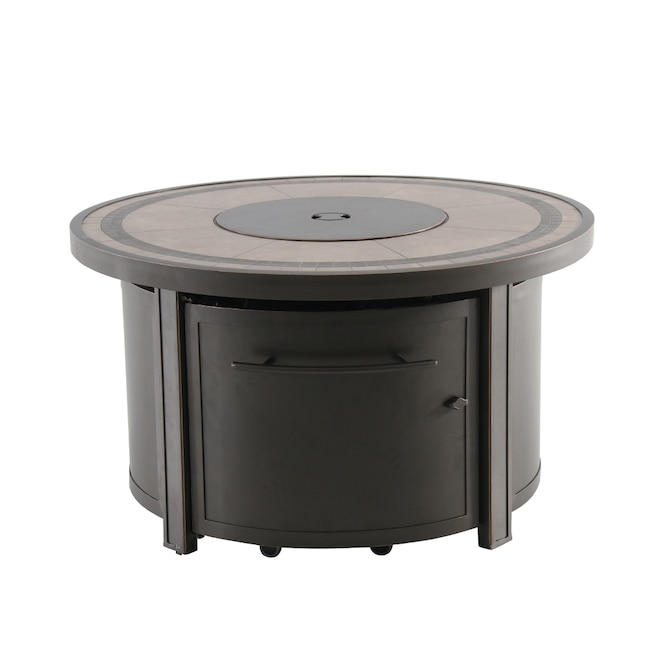 Gas Fire Pits Department At, Round Tile Fire Pit Table
