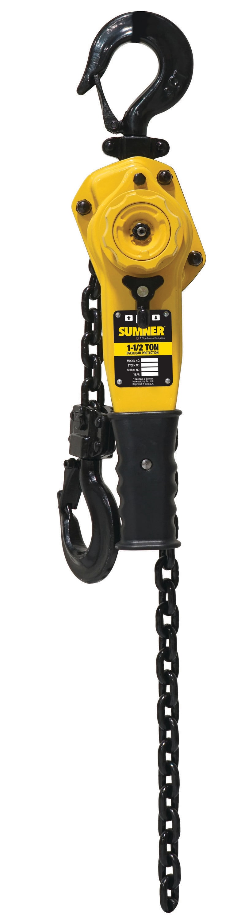 Southwire 787518 1.6 Ton Lever Hoist 15-ft Lift and Overload Protection