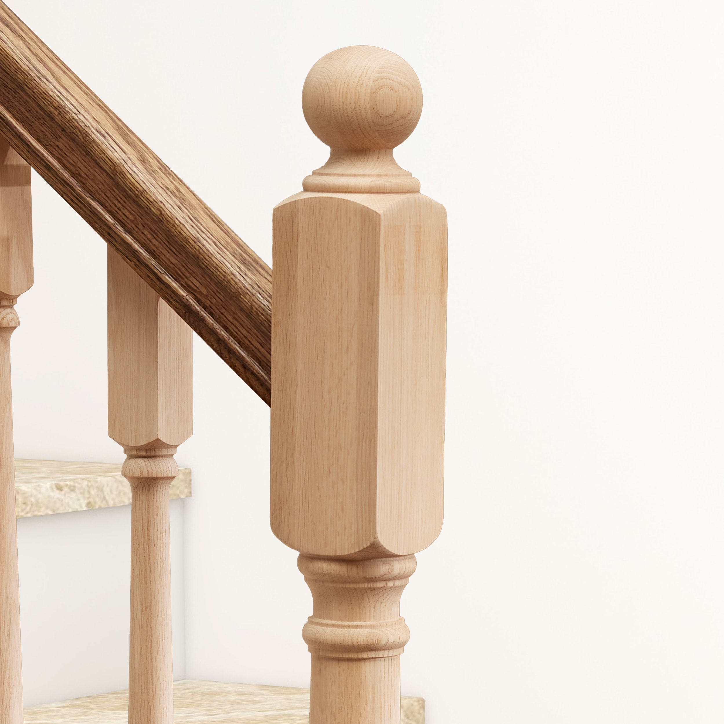 RELIABILT WG4025BT56OAK Interior-Stairpart-Newel-Posts - View #2