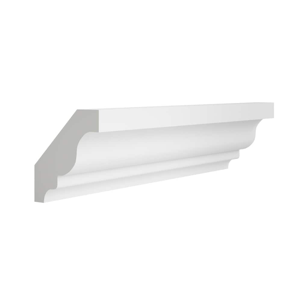 RELIABILT A10-CRM Cabinet Crown Moulding 2-in W x 96-in H x 1-in D White Painted
