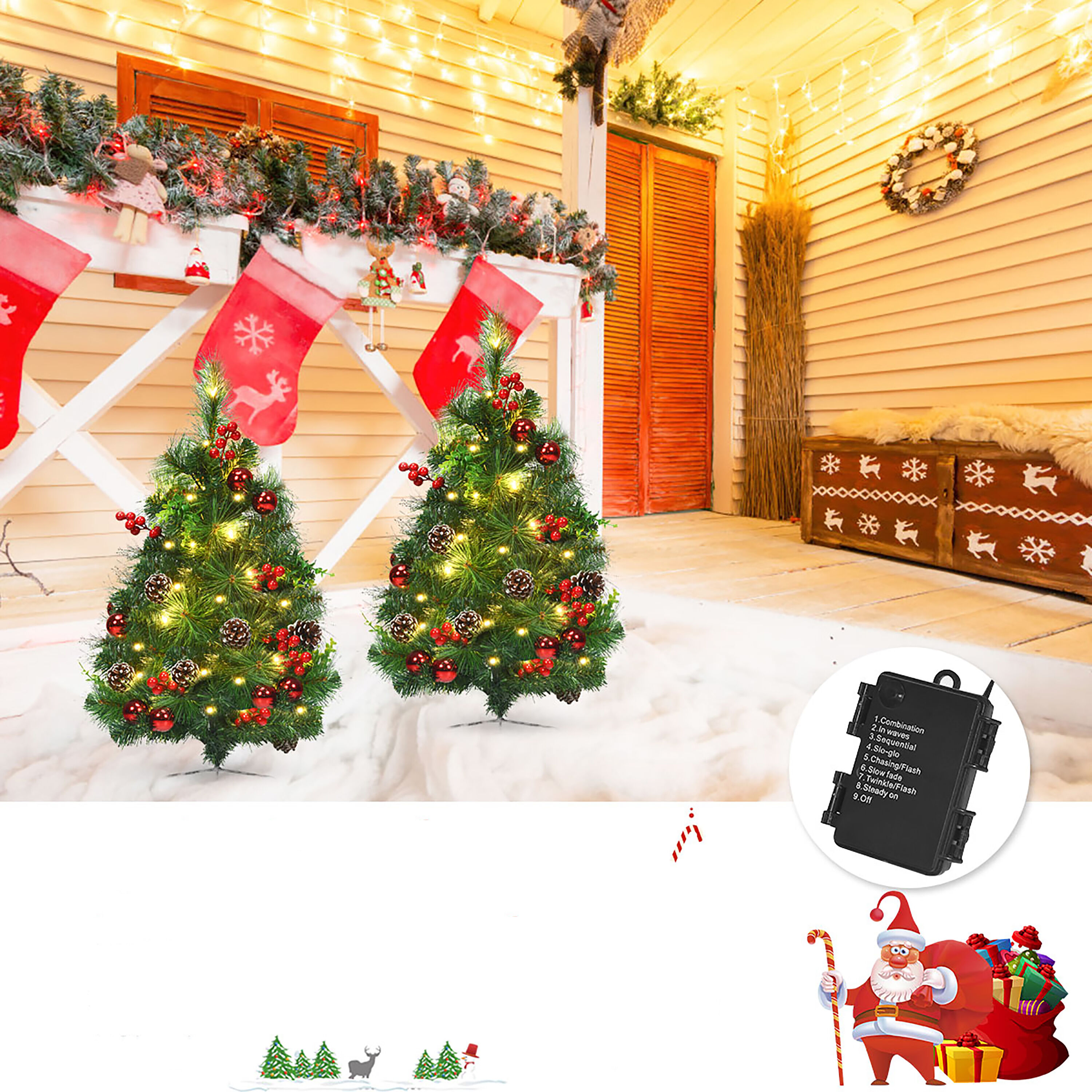 Goplus CM22863 Artificial-Christmas-Trees - View #4