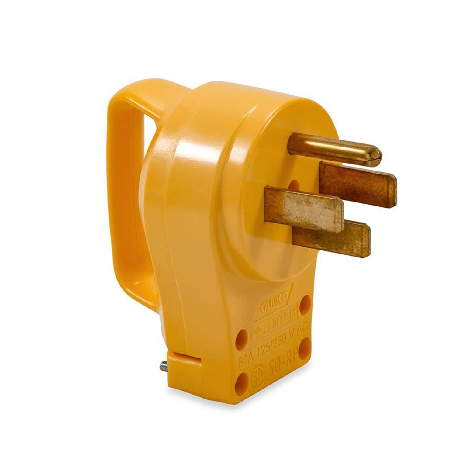 CAMCO  50 A PowerGrip Replacement Plug NEMA 14-50P Yellow
