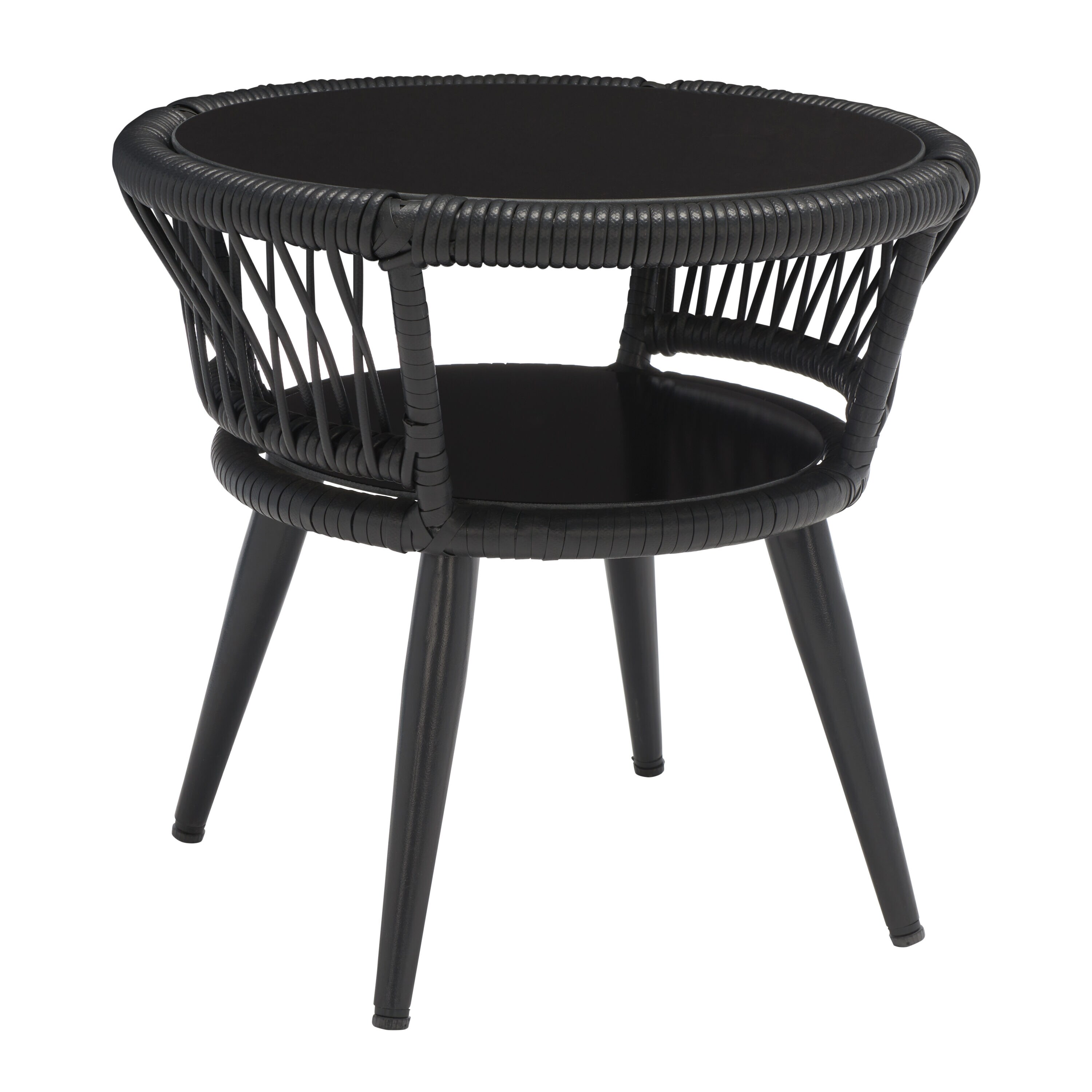 Breezy Charm Black & Grey 3-Piece Outdoor Lounge Set