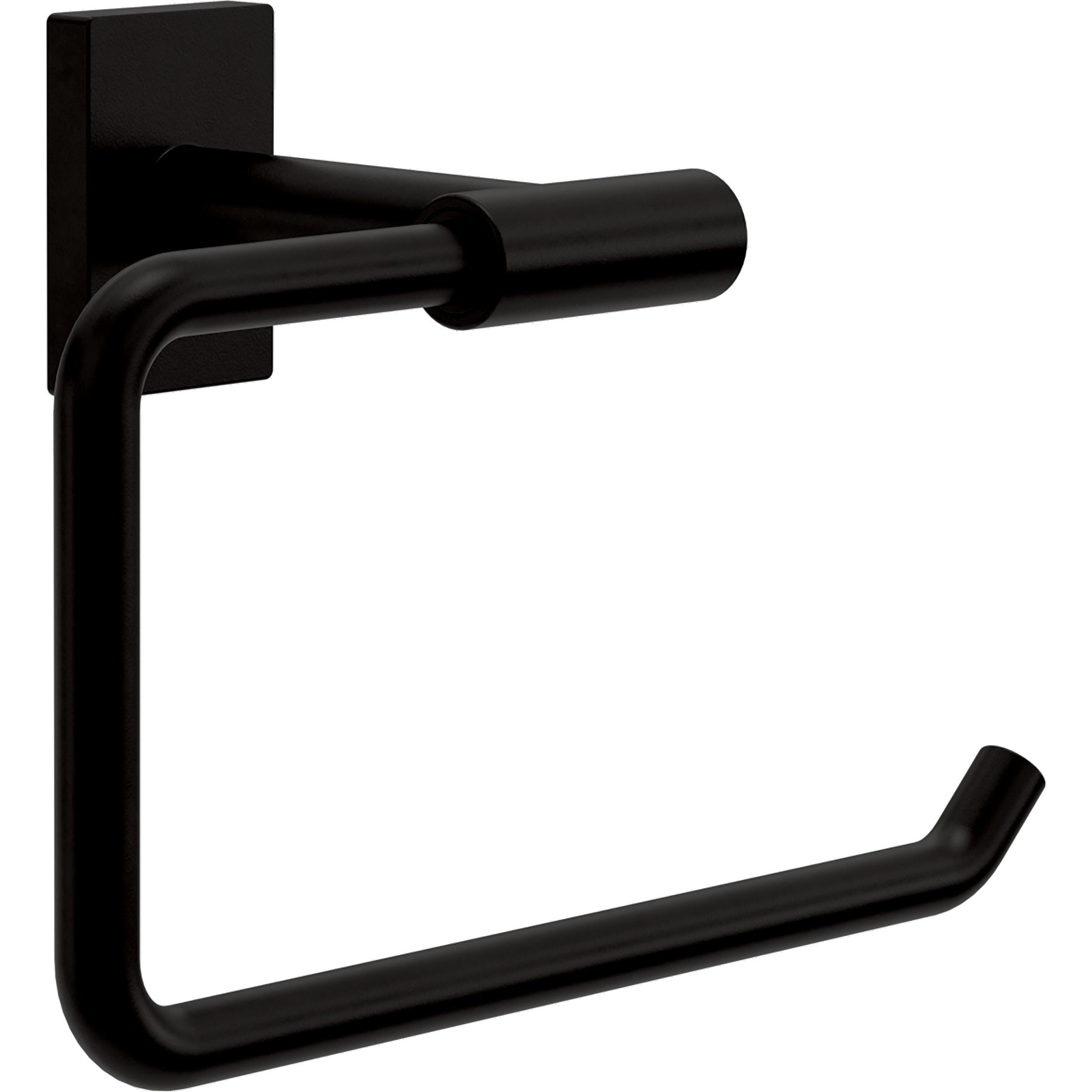 Franklin Brass HRT50-MB Hartwell Matte Black Wall mount Euro Toilet Paper Holder 1 -Rolls