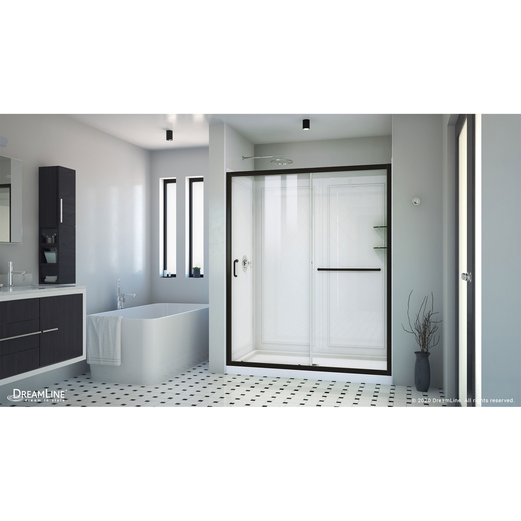 DreamLine DL-6117-CLC-09 Alcove-Shower-Kit - View #2