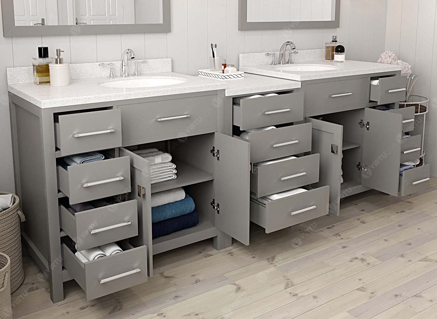 Virtu USA MD-2193-DWQRO-GR-NM Bath-Vanity-Combo - View #4
