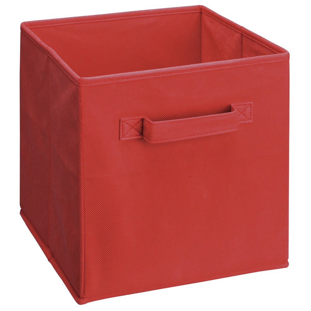 ClosetMaid 8656 Cubeicals ( 10.5-in W x 11-in H x 10.5-in D ) Traditional Red Fabric Collapsible Bin