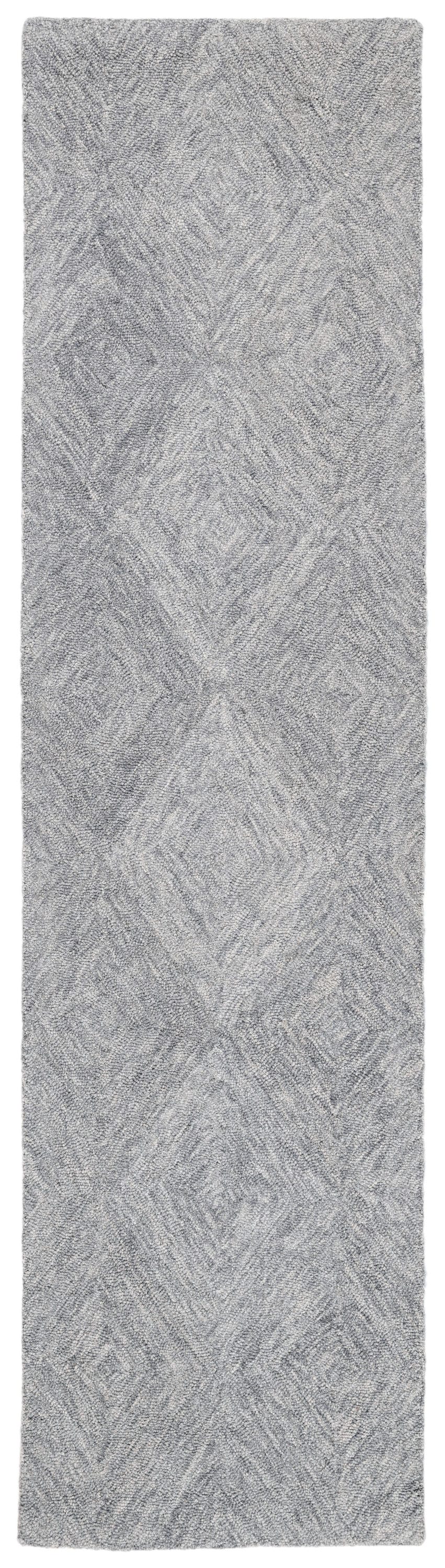 Safavieh MET105F-29 Metro Gerdie 2 x 9 (ft) Tufted Wool Gray Rectangular Indoor Geometric Farmhouse/Cottage Runner rug