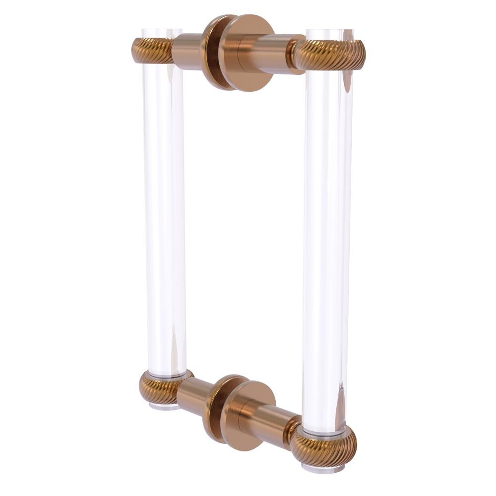 Allied Brass CV-406T-8BB-BBR Brushed nickel 8-Inches Hinged shower door Handle