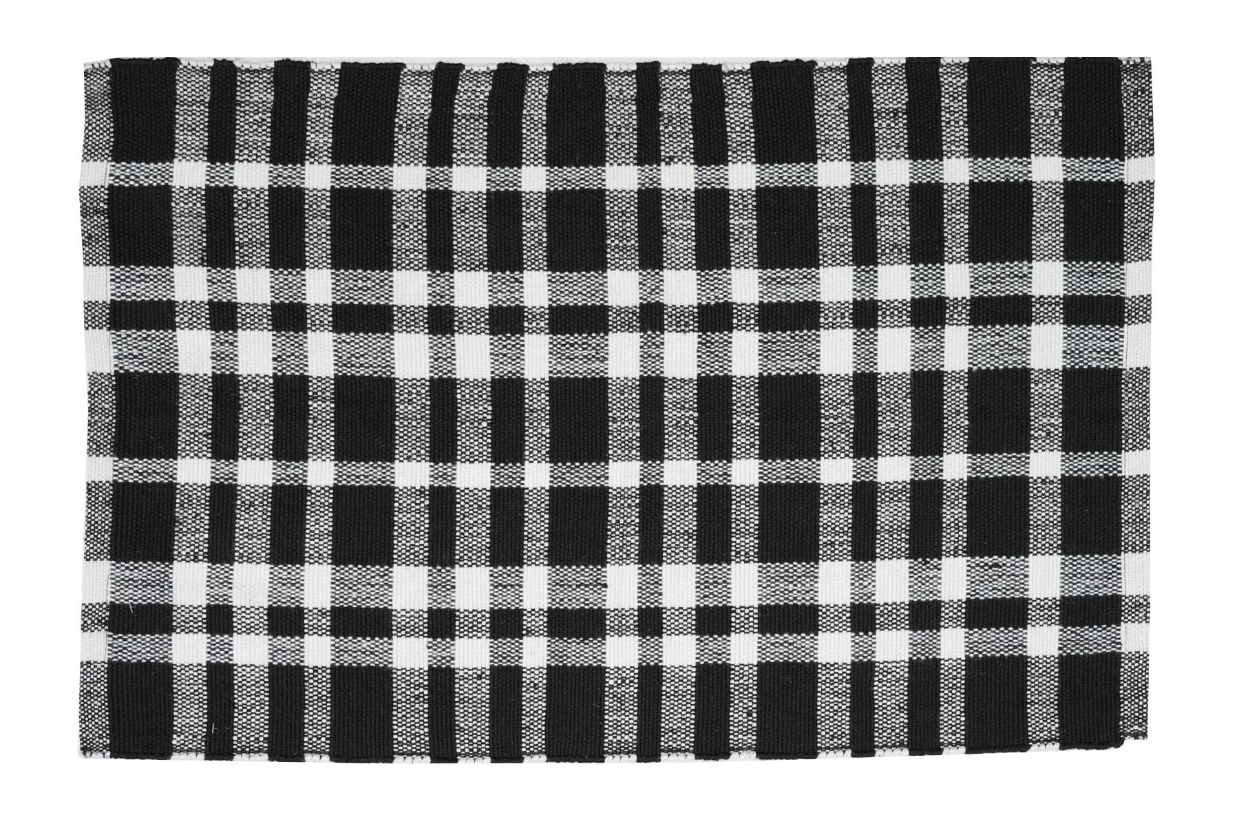 Style Selections 2-ft x 3-ft Black/White Polyester Rectangular Indoor ...