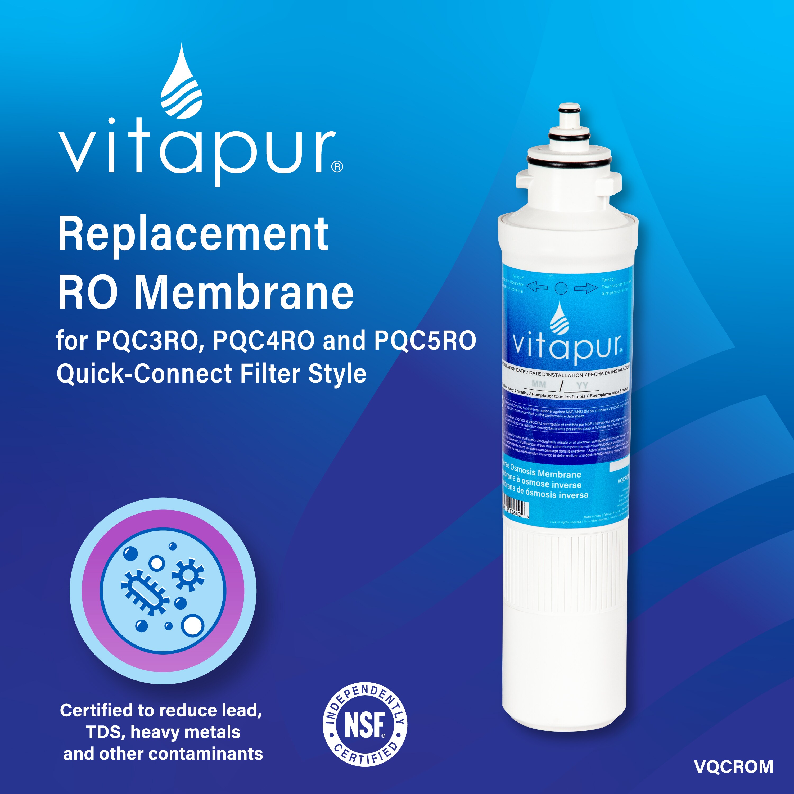 Vitapur Reverse Osmosis Under Sink Replacement Filter in the ...