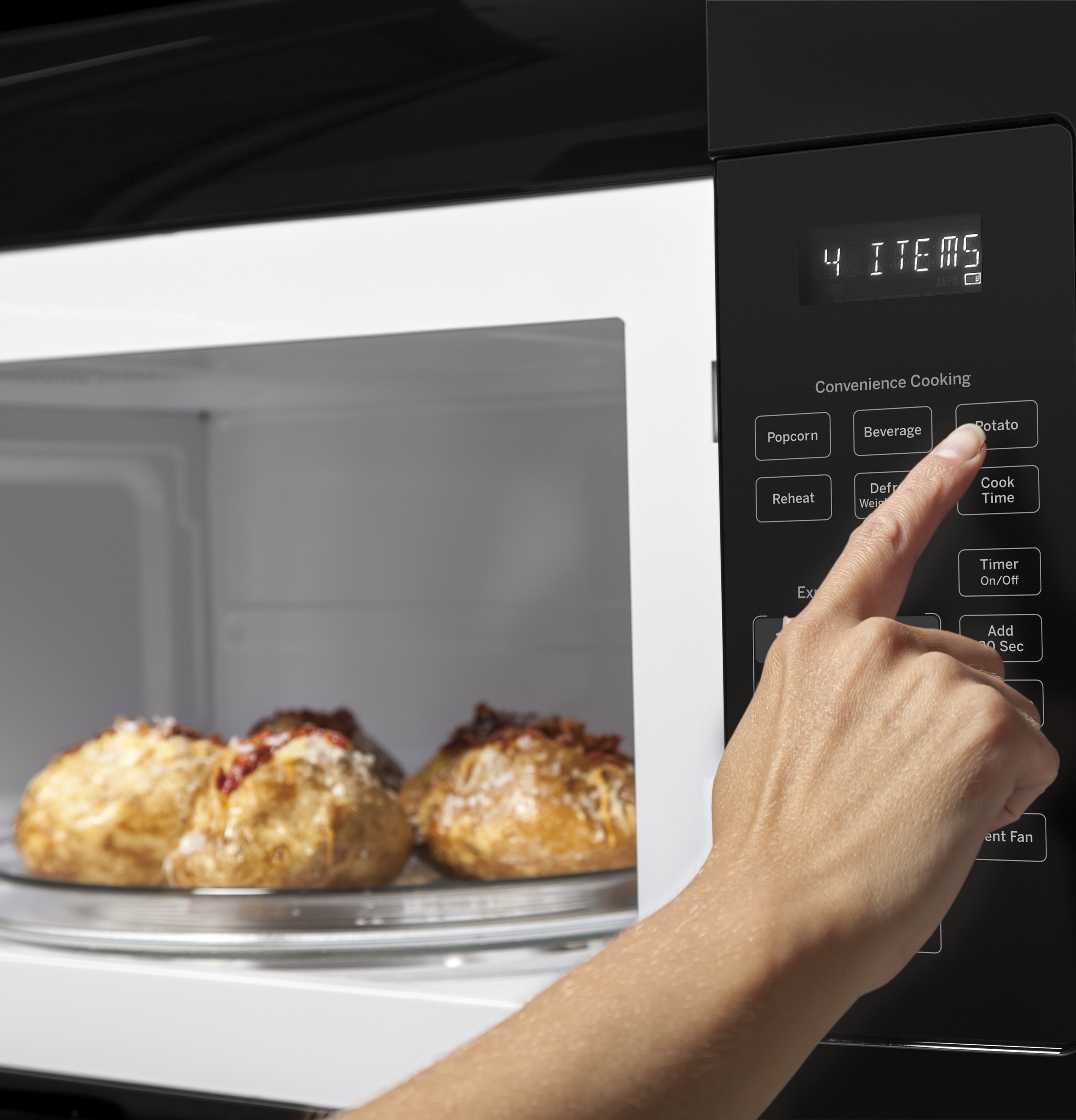 ge black microwave