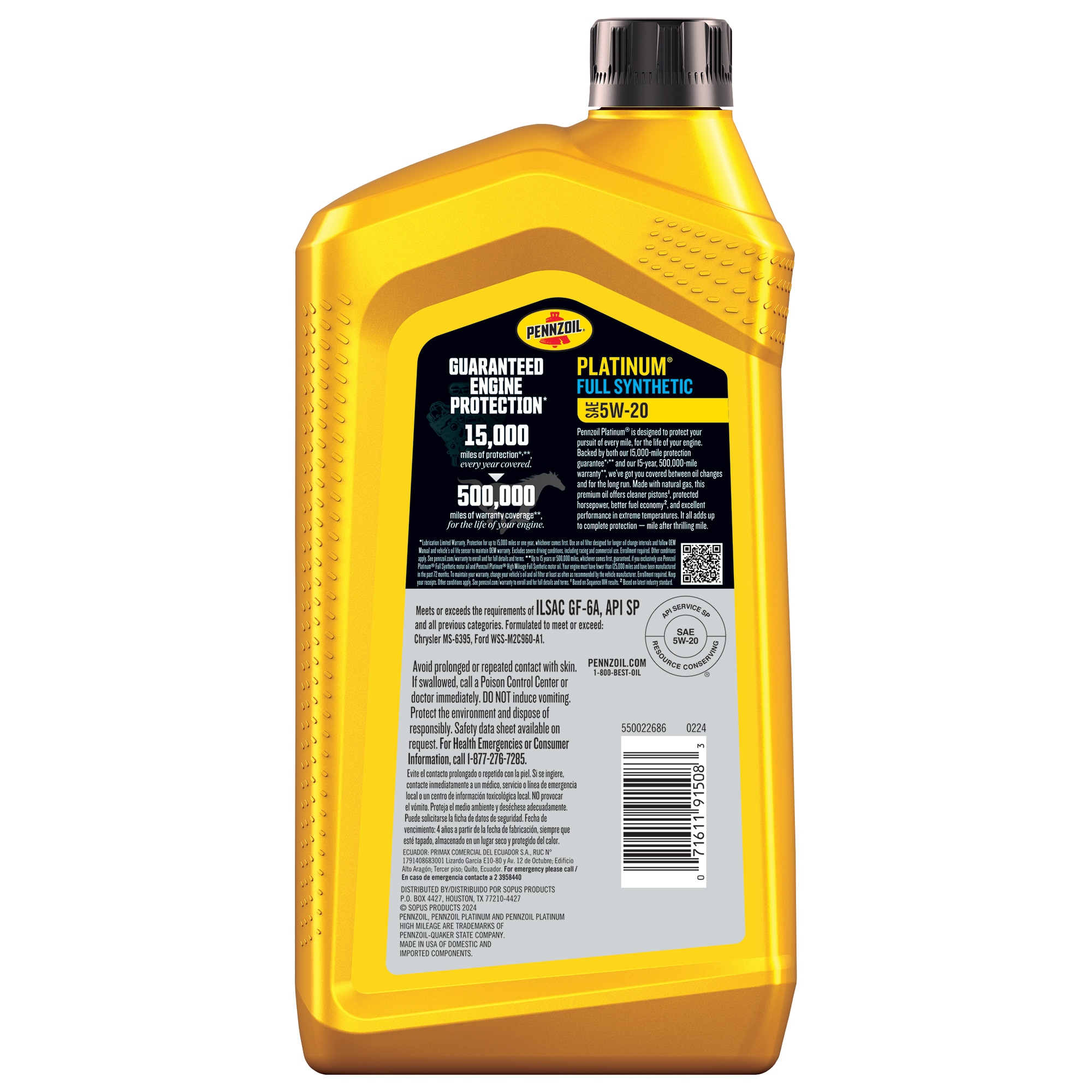 Pennzoil 550022686 Motor-Oil - View #2