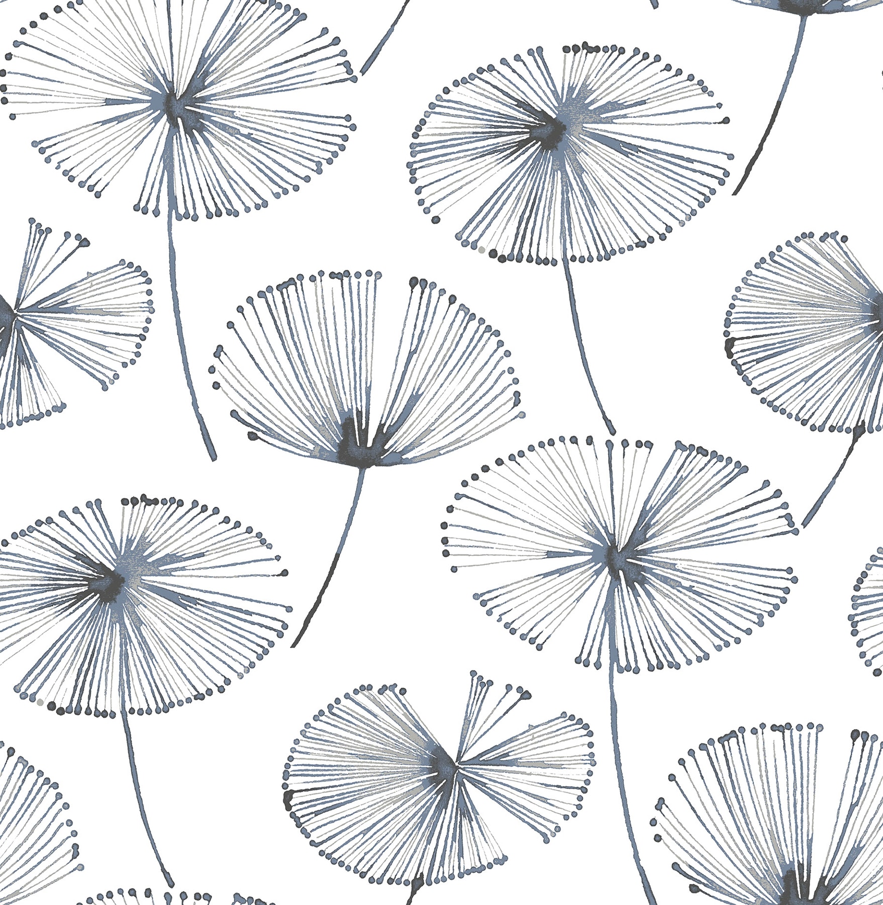 NuWallpaper NU2683 30.75-sq ft White Vinyl Floral Self-adhesive Peel and Stick Wallpaper