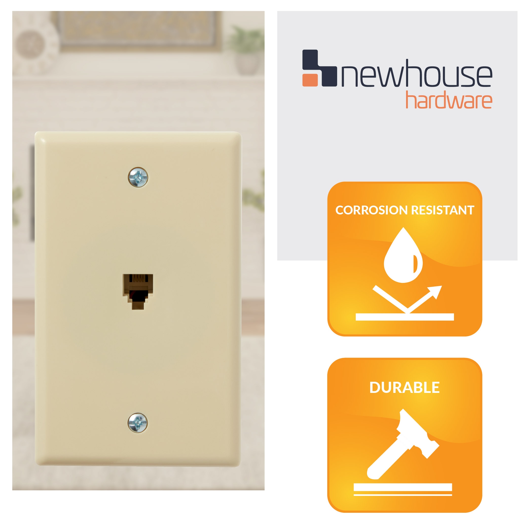 Newhouse Hardware PHP-IV-05 Audio-Video-Wall-Jacks - View #3