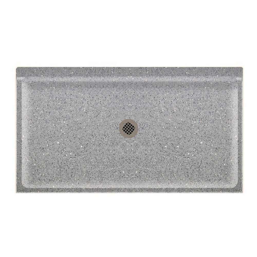 SWAN SF03460MD.124 34-Inches W x 60-Inches L Canyon Rectangle Shower pan base with 4.5-Inches H Threshold (Center Drain)