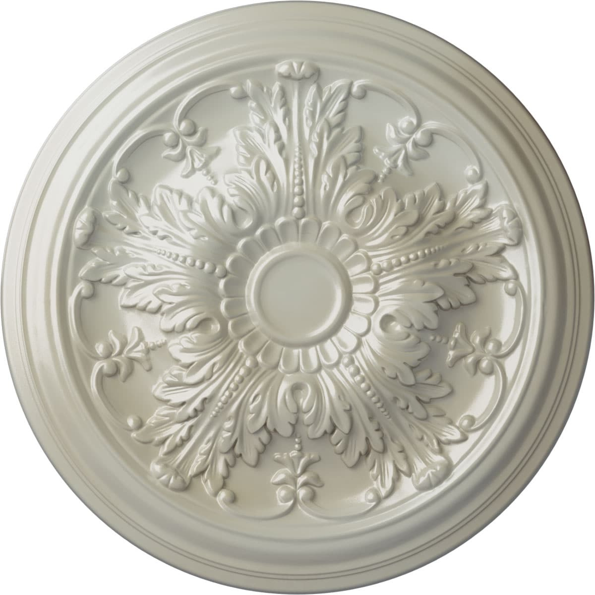 Ekena Millwork CM20DAFBS Damon 20-in W x 20-in L Painted Flash Blue Polyurethane Whole Ceiling Medallion