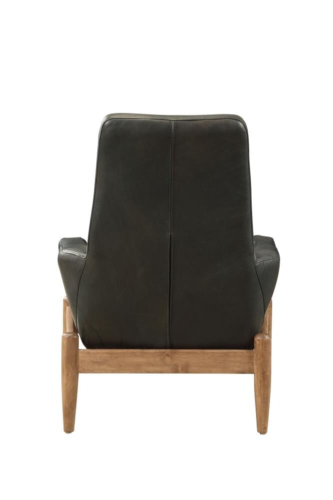 ACME FURNITURE Dolphin Midcentury Black Tgl Accent Chair at Lowes.com