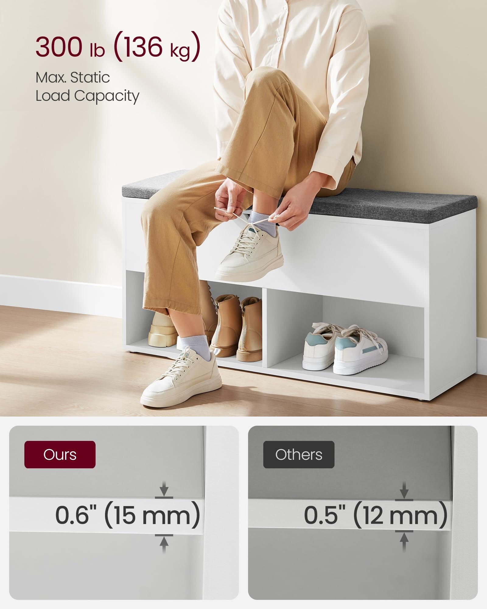 SONGMICS HOME LHS021W01 Shoe-Racks - View #6