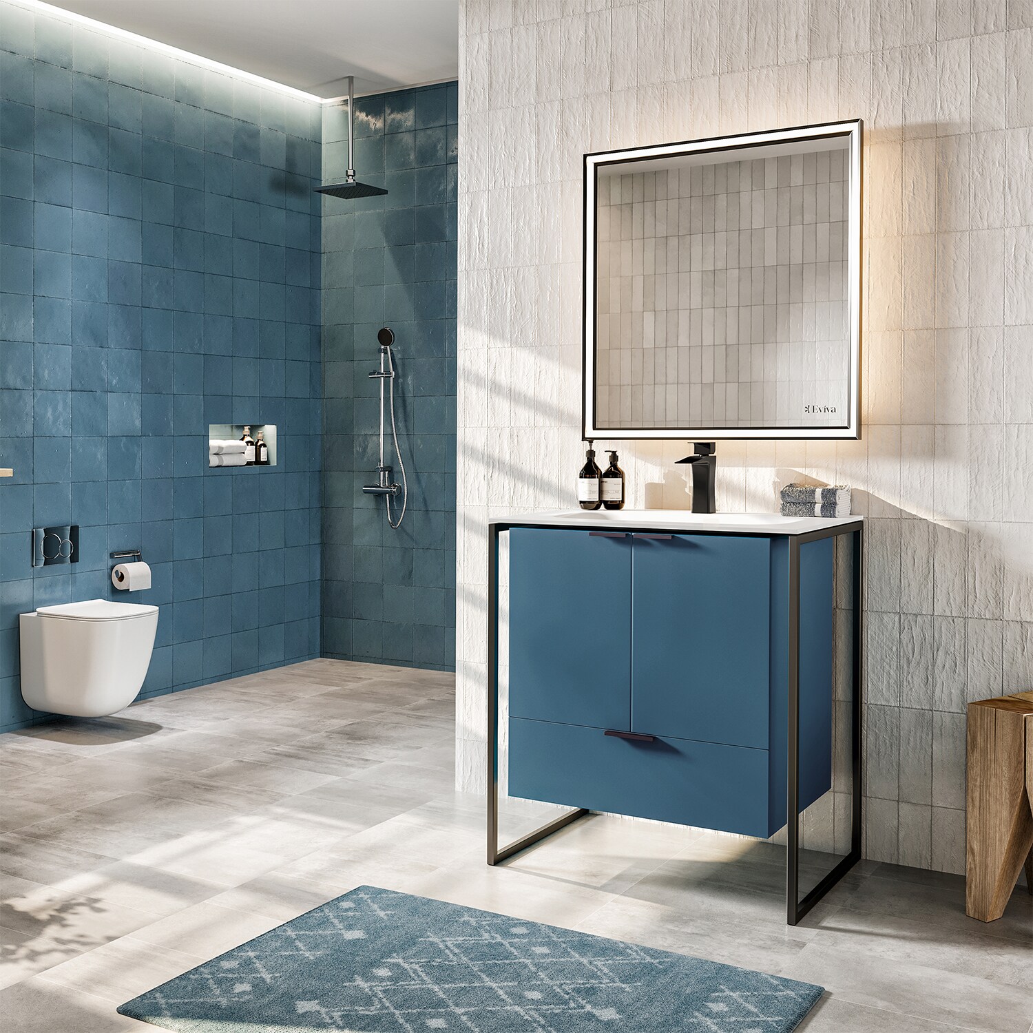 Eviva EVVN120-24BLU Bath-Vanity-Combo - View #2