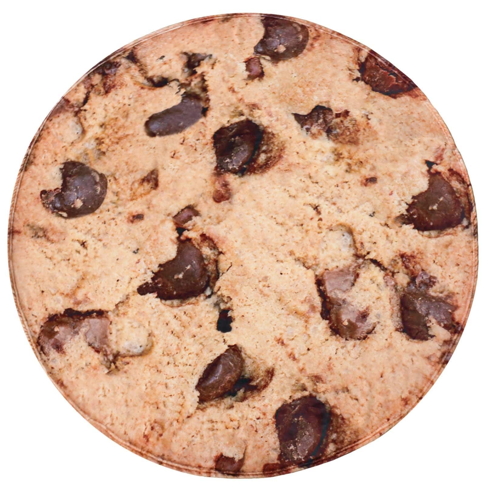 Yichuhaoxi  Giant Cookie Blanket 60 Inch Soft Flannel Fleece Chocolate Cookie Throw for Couch Sofa Bed Kids Adults All Seasons Fun Food Blanket