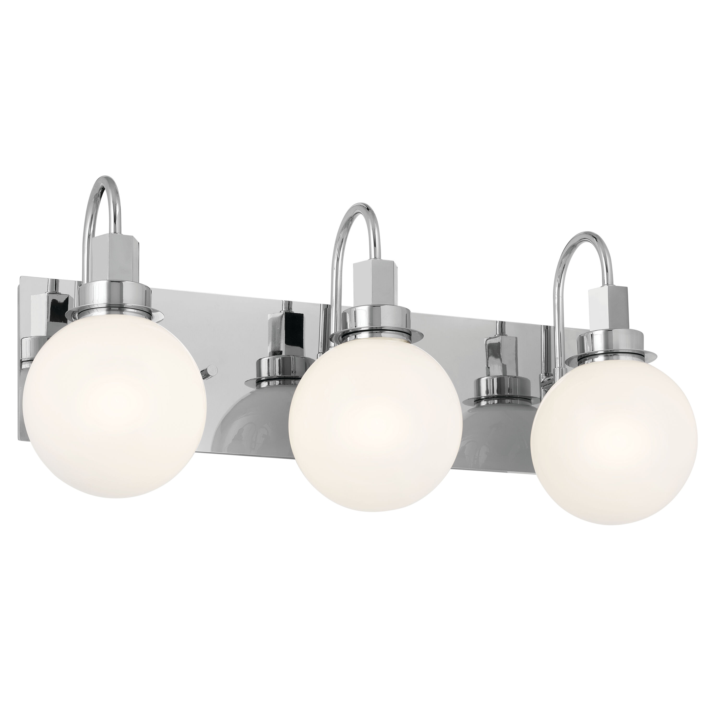 Kichler 55151CH Hex 22.75-in 3 -Light Chrome Modern/contemporary Vanity light